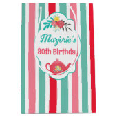 ティーパーティー誕生日 ミディアムペーパーバッグ (正面)