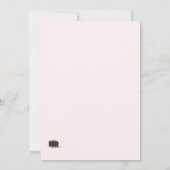 ティーパーティー誕生日 招待状 (裏面)