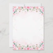 ティーパーティー誕生日 招待状 (裏面)