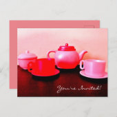 ティーパーティー インビテーションポストカード (正面/裏面)
