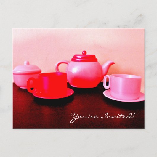 ティーパーティー インビテーションポストカード (正面)