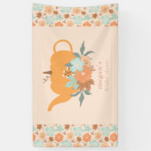 ティーパーティー パンプキン ブライダルシャワーバナー 横断幕 (縦)