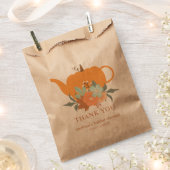 ティーパーティー パンプキン ブライダルシャワー ギフトバッグ フェイバーバッグ (クリップ留めされた状態)