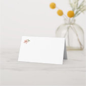 ティーパーティー ピンクのバラの名前プレースカード プレイスカード (裏面)