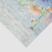 ティーパーティー フローラル パステル ブーケ 青 ピンク プレピー 薄葉紙 (詳細)