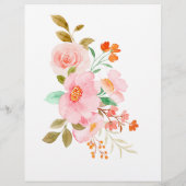 ティーパーティー ブライダルシャワーのゲーム チラシ (裏面)