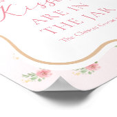 ティーパーティー ブライダルシャワー キスの数を当てて ポスター (角)