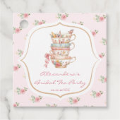 ティーパーティー ブライダルシャワー フェイバータグ (正面)