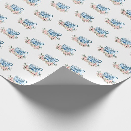 ティーパーティー ブライダルシャワー ラッピングペーパー (角)