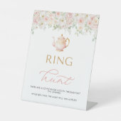 ティーパーティー ブライダルシャワー リングハント 台座サイン (正面)