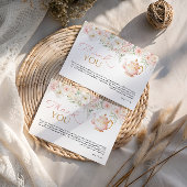 ティーパーティー ブライダルシャワー 感謝カード