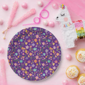 ティーパーティー ブライダル イースター バースデー 春の花 ペーパープレート (パーティー)