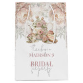 ティーパーティー ブライダル フラワー オーダーメイド ミディアムペーパーバッグ (正面)