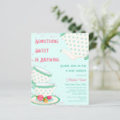 ティーパーティー |ベビーシャワー招待状 (スタンド正面)