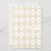 ティーパーティー ベビーシャワー ジェンダーニュートラル ベイビー ブリューイング 招待状 (裏面)