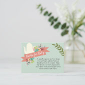 ティーパーティー ベビーシャワー 赤ちゃんのための絵本 カード (スタンド正面)