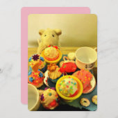 ティーパーティー 招待状 (正面/裏面)