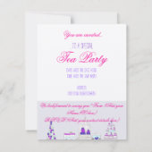 ティーパーティー 招待状 (裏面)