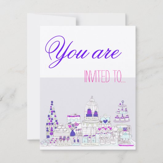 ティーパーティー 招待状 (正面)