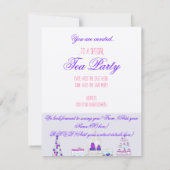 ティーパーティー 招待状 (裏面)