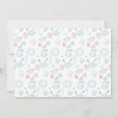 ティーパーティー 落書き 遊び心 招待状 (裏面)