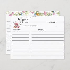 ティーパーティー | Teaブライダルシャワー |レシピカード
