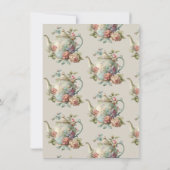 ティーパーティー | Teaブライダルシャワー 招待状 (裏面)