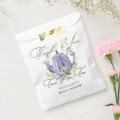 ティーパープルティーポットブライダルシャワー フェイバーバッグ (封をした状態)