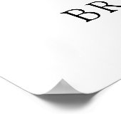 ティーパープルブライダルシャワーウェルカムサインの時間 ポスター (角)