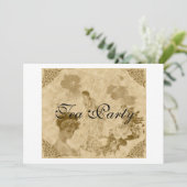 ティービクトリアンパーティの招待状 招待状 (スタンド正面)