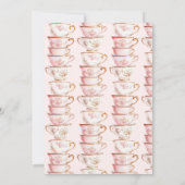 ティーピンクチノワセリーブライダルシャワーパーティー 招待状 (裏面)