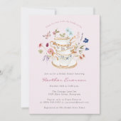 ティーピンクブライダルシャワー 招待状 (正面)