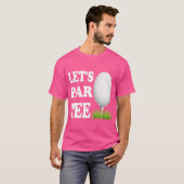 ティーピンゴルフClでParティーゴルフボおもしろいール Tシャツ (正面フル)