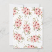 ティーピーキツネガールトバルベビーシャワー招待状 招待状 (裏面)