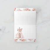 ティーピーキツネトライバルベビーシャワーサンキューカード サンキューカード (内部)