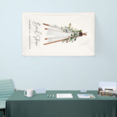 ティーピーモダンの葉、ボヘミアの裏スタイリッシュ庭 横断幕 (トレードショー)