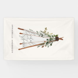 ティーピーモダンの葉、ボヘミアの裏庭 横断幕