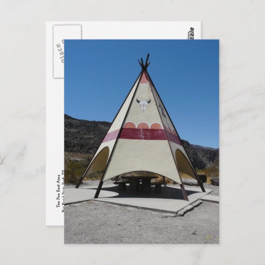 ティーピーレストエリア/ビッグベンド州パーク（テキサス州） ポストカード (正面/裏面)