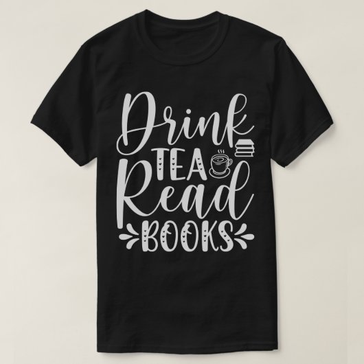 ティーブックを読飲む Tシャツ (デザイン正面)