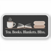 ティーブックブランケットブリス – Cozy Reader シール (正面)