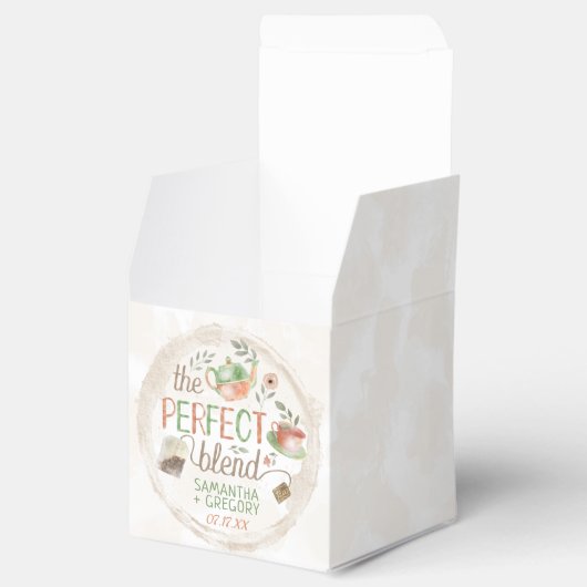 ティーブライダルウェディングシャワーザパーフェクトブレンドパーティー フェイバーボックス (オープン)