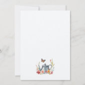 ティーブライダルシャワーフローラガーデン招待状 招待状 (裏面)