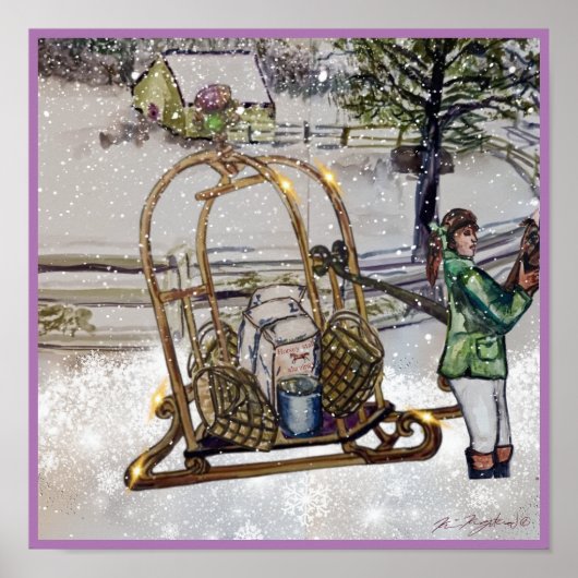 ティーブルックの厩舎で冬 ポスター (正面)