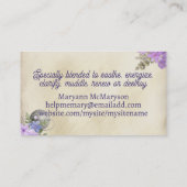 ティーブルーイングボールティーカップフラワーズ名刺… 名刺 (裏面)