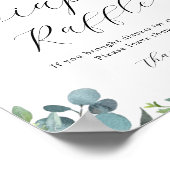 ティーブルーフローラおむつラッフルサインの時間 ポスター (角)