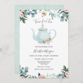 ティーベイビーシャワー招待状 招待状 (正面/裏面)