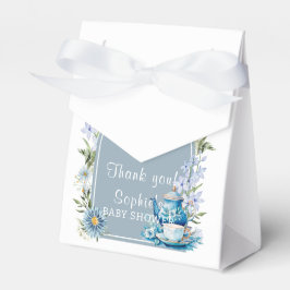 ティーボホガーデンベビーシャワーのための埃っぽいブルータイム フェイバーボックス