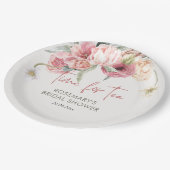 ティーボホフローラブライダルシャワー ペーパープレート (アングル)