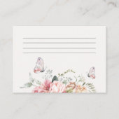 ティーボーホフローラブライダルシャワーレシピ エンクロージャーカード (裏面)