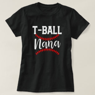 ティーボールのナナレディース野球の祖母のゲームのギフト Tシャツ